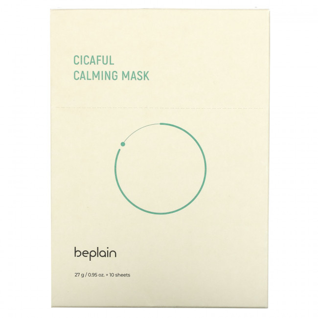 Beplain, Cicaful Calming Beauty Mask, 10 Sheet Masks, 0.95 oz (27 g) Each