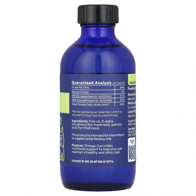 Trace Minerals ®, Pet, омега-3, для собак и кошек, 118 мл (4 жидк. Унции)