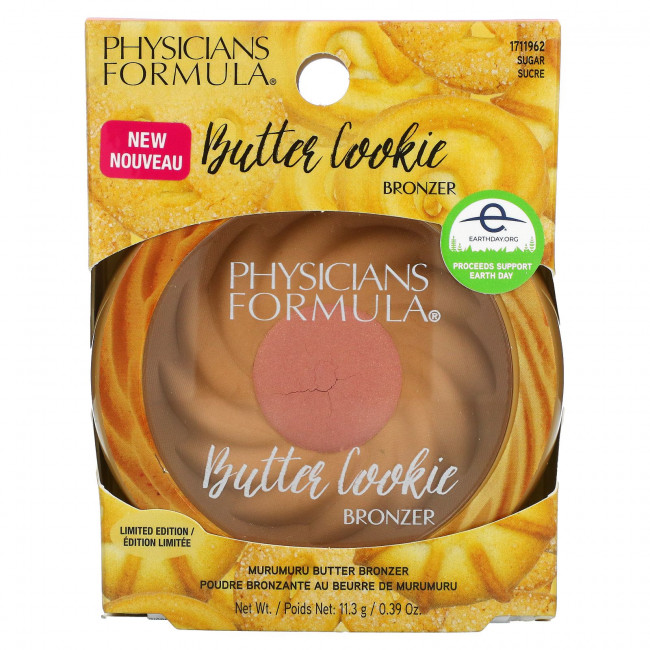 Physicians Formula, Ограниченная серия, бронзер с масляным печеньем, сахар, 11,3 г (0,39 унции) Physicians Formula, Ограниченная серия, бронзер с масляным печеньем, сахар, 11,3 г (0,39 унции)