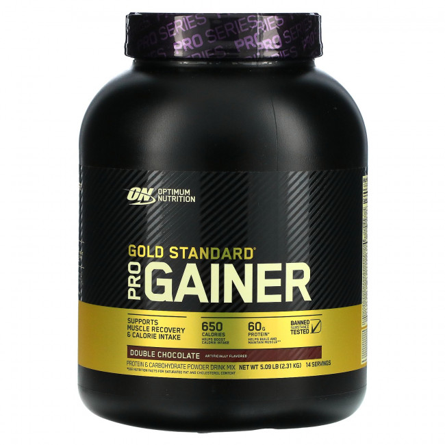 Optimum Nutrition, Gold Standard, Pro Gainer, двойной шоколад, 2,31 кг (5,09 фунта) Optimum Nutrition, Gold Standard, Pro Gainer, двойной шоколад, 2,31 кг (5,09 фунта)