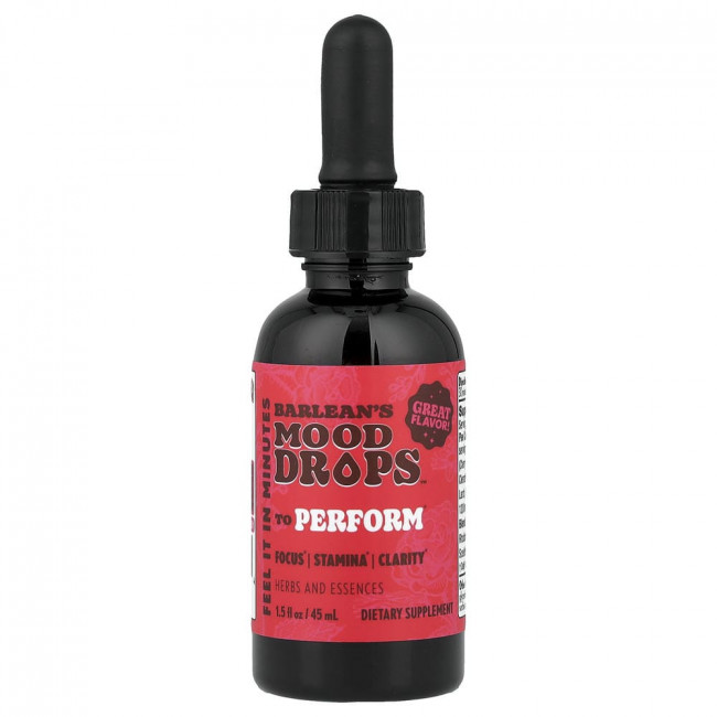 Barlean's, Mood Drops™, To Perform, 1.5 fl oz (45 ml)