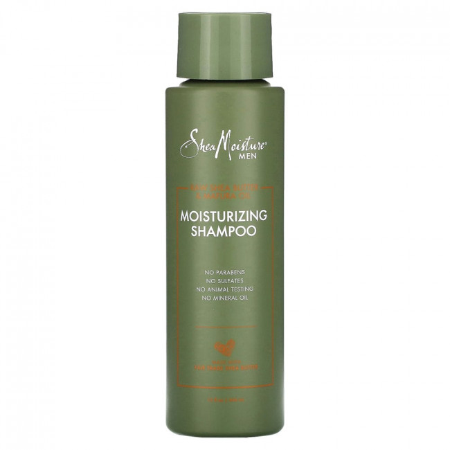 SheaMoisture, Для мужчин, увлажняющий шампунь, необработанное масло ши и масло мафуры, 444 мл (15,8 унции)