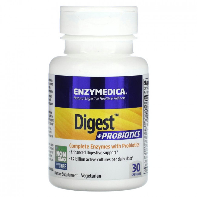Enzymedica, Digest + Probiotics`` 30 капсул Enzymedica, Digest + Probiotics`` 30 капсул