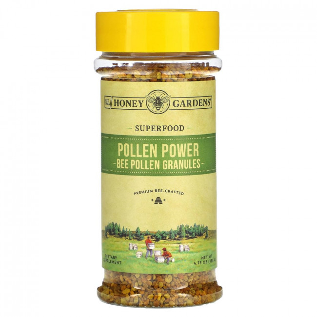 Honey Gardens, Pollen Power, гранулы пчелиной пыльцы, 135 г (4,75 унции) (товар снят с производства)