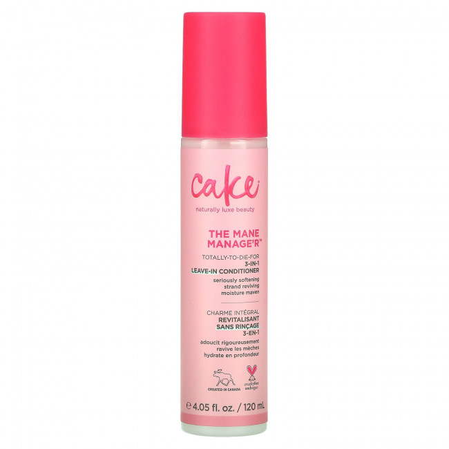 Cake Beauty, The Mane Manage'r, несмываемый кондиционер 3 в 1, 120 мл (4,05 жидк. Унции)
