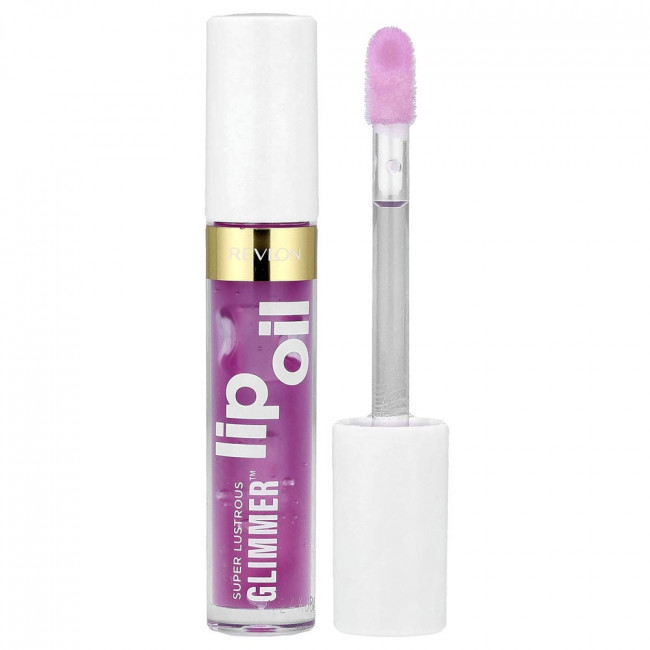 Revlon, Super Lustrous Glimmer™, Lip Oil, 005 Vio-lit, 0.13 fl oz (3.8 ml)