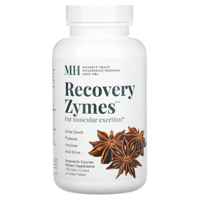 Michael's Naturopathic, W-Zymes Xtra, восстановительные ферменты, 180 таблеток, покрытых кишечнорастворимой оболочкой Michael's Naturopathic, W-Zymes Xtra, восстановительные ферменты, 180 таблеток, покрытых кишечнорастворимой оболочкой