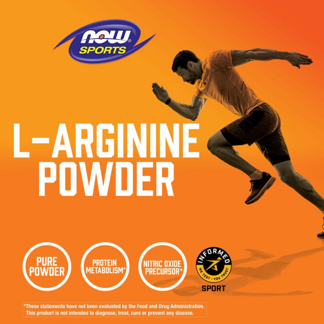 NOW Foods, Sports, L-Arginine Powder, 1 фунт (454 г) NOW Foods, Sports, L-Arginine Powder, 1 фунт (454 г)