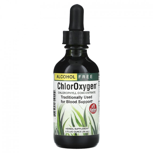 Herbs Etc., ChlorOxygen, концентрат хлорофилла, без спирта, 2 ж. унц. (59 мл)
