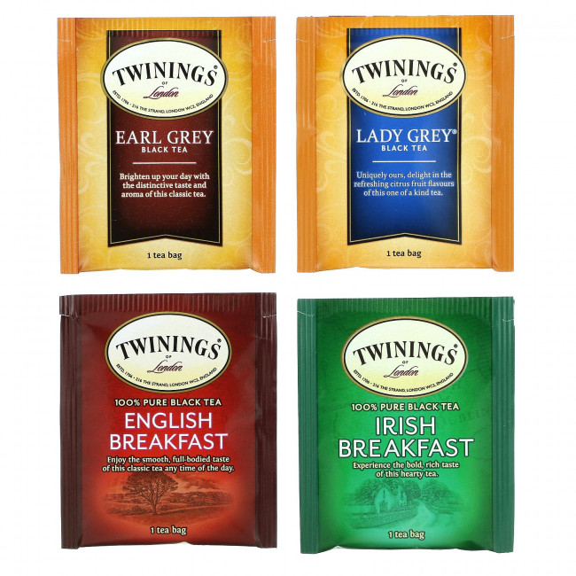 Twinings, черный чай, набор разных сортов, 20 чайных пакетиков, 40 г (1,41 унции) Twinings, черный чай, набор разных сортов, 20 чайных пакетиков, 40 г (1,41 унции)