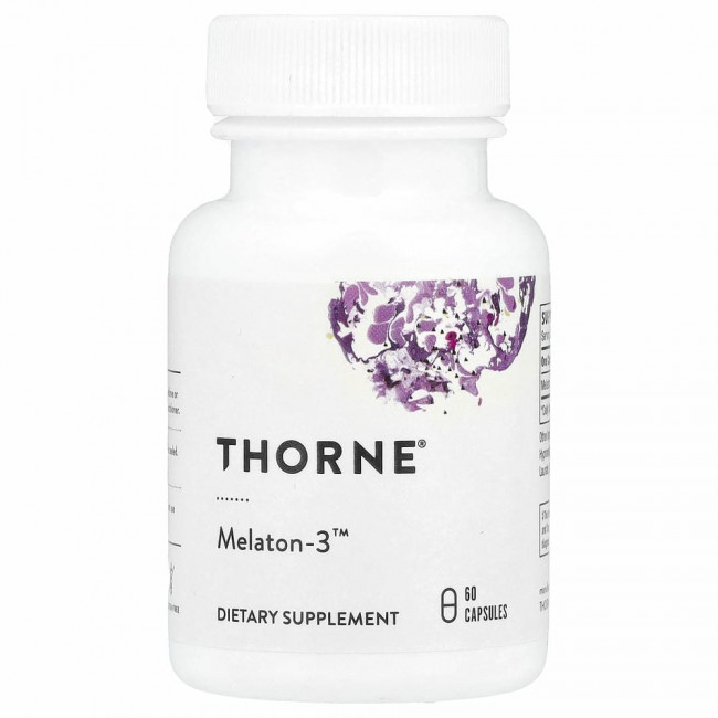 Thorne Research, Melaton-3, 60 капсул