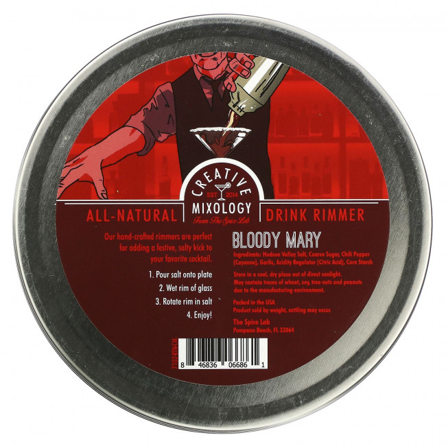 The Spice Lab, Соль для римминга Bloody Mary, 99 г (3,5 унции)