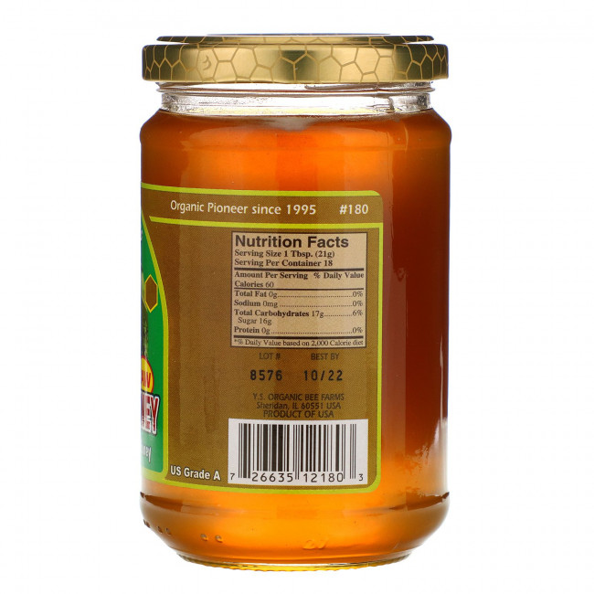 Y.S. Eco Bee Farms, необработанный мед тупело, 383 г (13,5 унций) Y.S. Eco Bee Farms, необработанный мед тупело, 383 г (13,5 унций)
