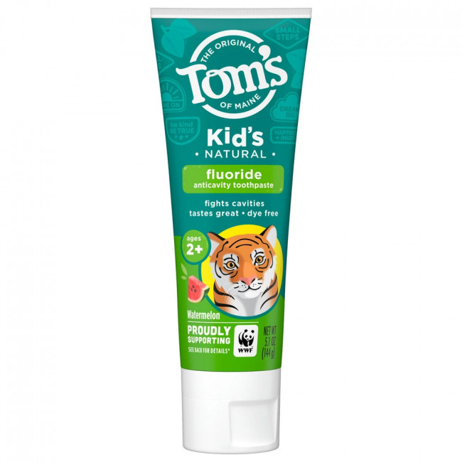 Tom's of Maine, Натуральная зубная паста против кариеса с фтором, арбуз, 144 г (5,1 унции)