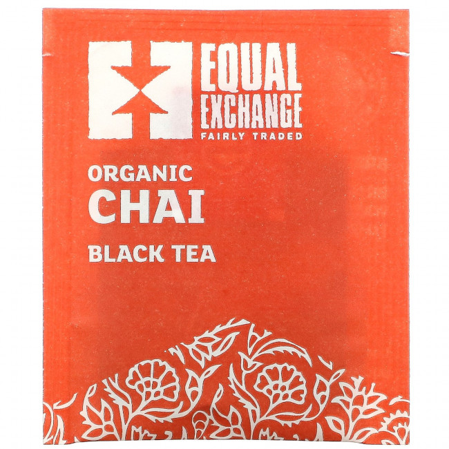 Equal Exchange, Органический черный чай с чаем, 20 чайных пакетиков, 40 г (1,41 унции)