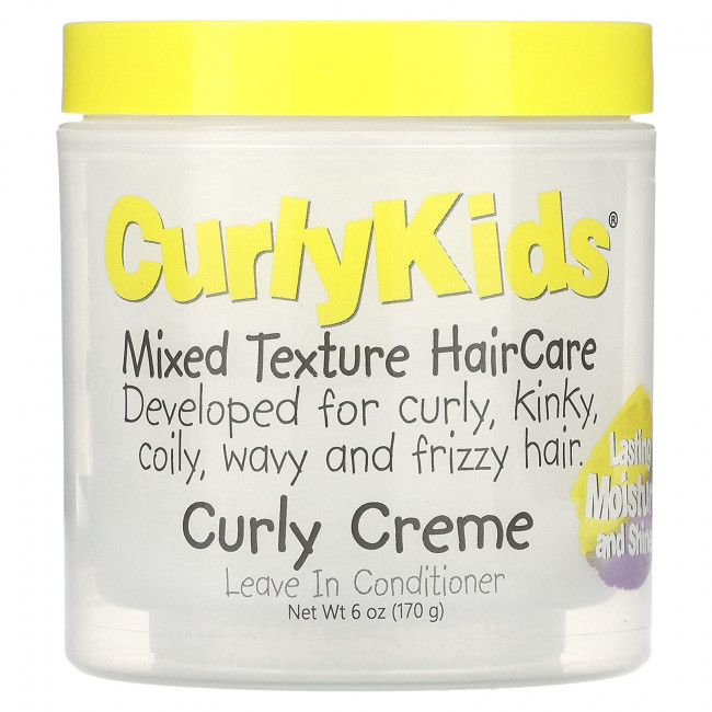 CurlyKids, Curly Creme, несмываемый кондиционер, 170 г (6 унций) CurlyKids, Curly Creme, несмываемый кондиционер, 170 г (6 унций)