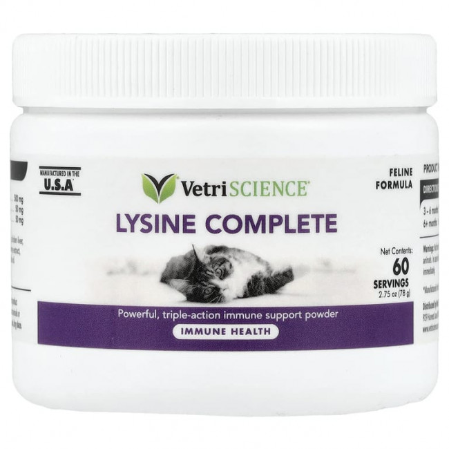Vetriscience, Lysine Complete, формула для кошек, 78 г (2,75 унции)