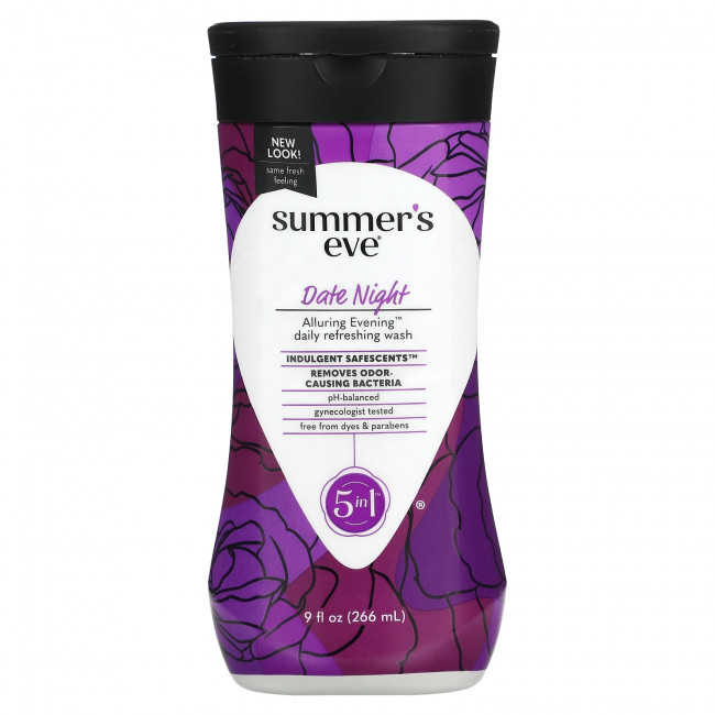 Summer's Eve, Alluring Evening Daily Refreshing Wash, Date Night, 266 мл (9 жидк. Унций) Summer's Eve, Alluring Evening Daily Refreshing Wash, Date Night, 266 мл (9 жидк. Унций)