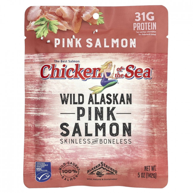 Chicken of the Sea, Горбуша из дикой рыбы, 142 г (5 унций) Chicken of the Sea, Горбуша из дикой рыбы, 142 г (5 унций)