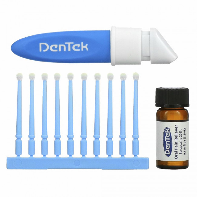 DenTek, Мгновенное обезболивание, максимальная сила, чистая мята, 1 набор