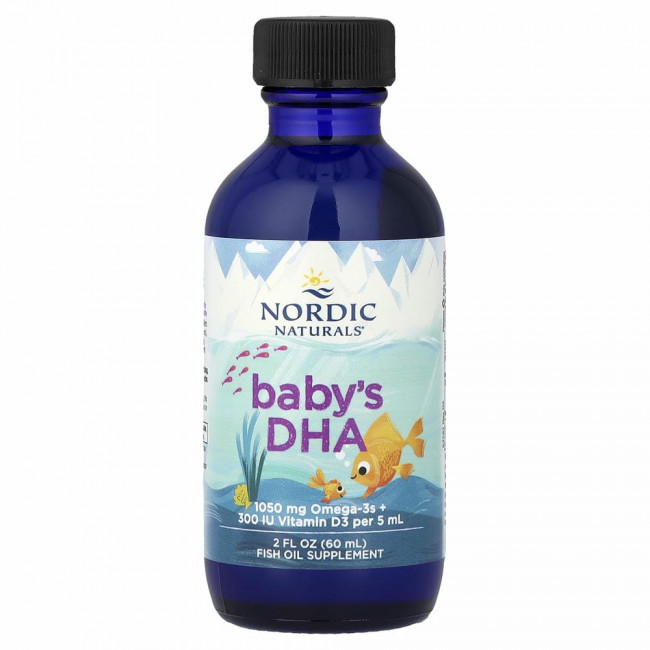 Nordic Naturals, докозагексаеновая кислота (ДГК) с витамином D3 для детей, 1050 мг, 60 мл (2 жидк. унции) Nordic Naturals, докозагексаеновая кислота (ДГК) с витамином D3 для детей, 1050 мг, 60 мл (2 жидк. унции)