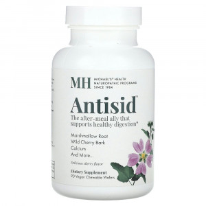 Michael's Naturopathic, Antisid, Cherry , 90 Vegan Chewable Wafers
