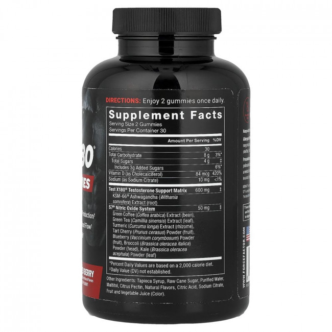 Жевательные конфеты Force Factor, Test X180® Max, со вкусом ягод, 60 штук. Жевательные конфеты Force Factor, Test X180® Max, со вкусом ягод, 60 штук.