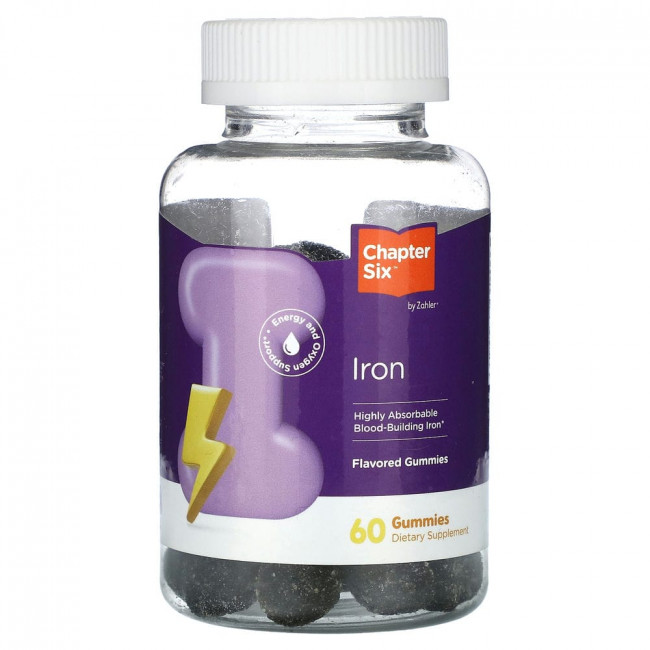 Chapter Six, Iron, Grape, 60 Gummies
