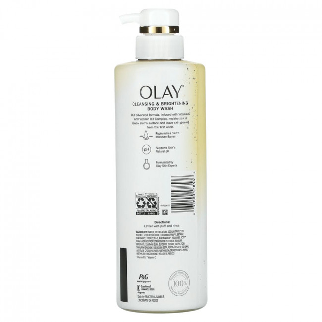 Olay, Очищающее и осветляющее гель для душа, 530 мл (17,9 жидк. Унции) Olay, Очищающее и осветляющее гель для душа, 530 мл (17,9 жидк. Унции)