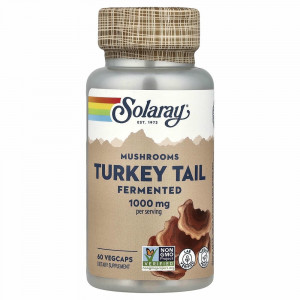 Solaray, Turkey Tail, Fermented Mushrooms, 500 mg, 60 VegCaps Solaray, Turkey Tail, Fermented Mushrooms, 500 mg, 60 VegCaps