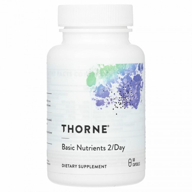 Thorne Research, базовые питательные вещества для приема 2 капсул в день, 60 капсул Thorne Research, базовые питательные вещества для приема 2 капсул в день, 60 капсул