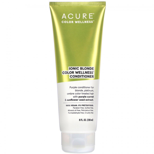 Acure, Кондиционер для здоровья волос Ionic Blonde Color, 236 мл (8 жидк. Унций) Acure, Кондиционер для здоровья волос Ionic Blonde Color, 236 мл (8 жидк. Унций)