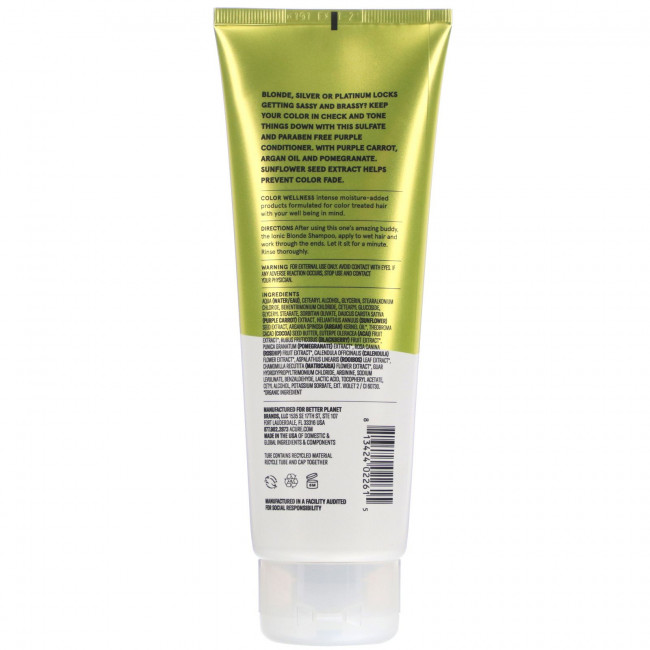 Acure, Кондиционер для здоровья волос Ionic Blonde Color, 236 мл (8 жидк. Унций) Acure, Кондиционер для здоровья волос Ionic Blonde Color, 236 мл (8 жидк. Унций)