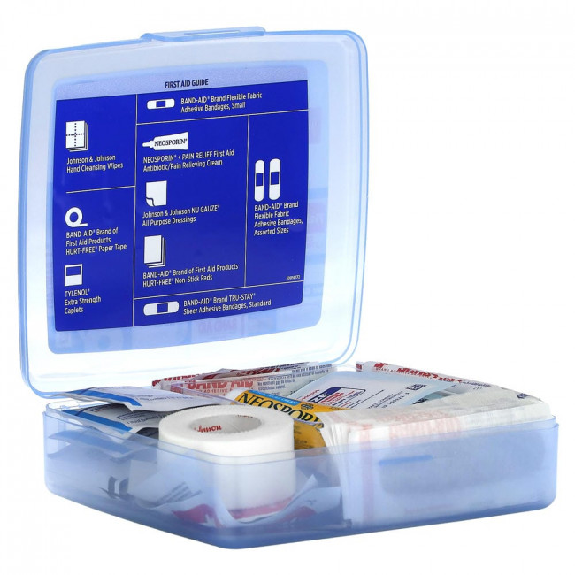 Набор для оказания первой помощи Johnson and Johnson Travel Ready, 80 предметов (снят с производства)