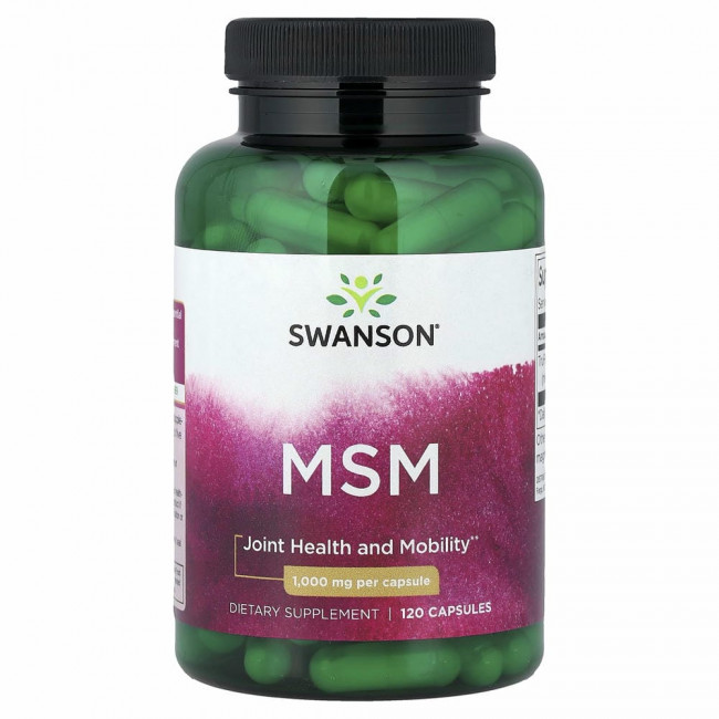 Swanson, МСМ, 1000 мг, 120 капсул