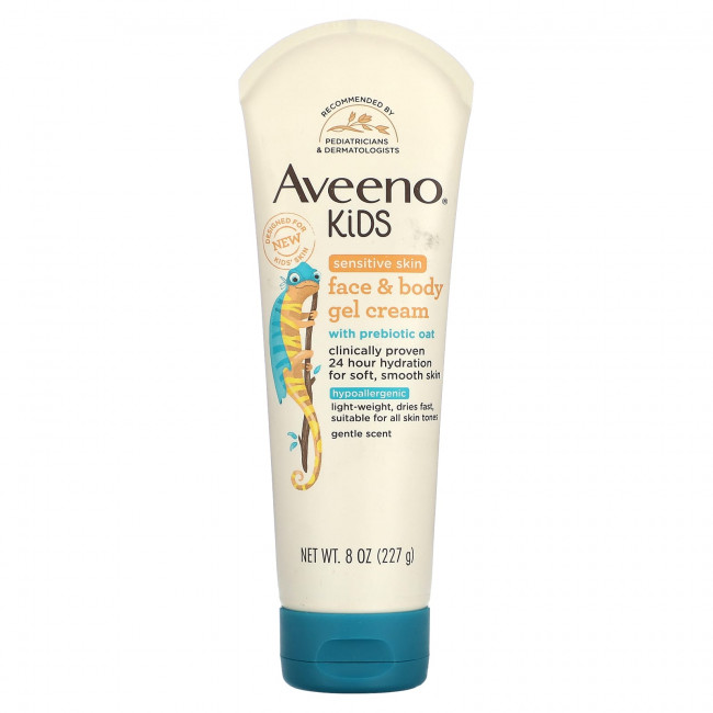 Aveeno, Детский, гель-крем для лица и тела, нежный, 227 г (8 унций) Aveeno, Детский, гель-крем для лица и тела, нежный, 227 г (8 унций)