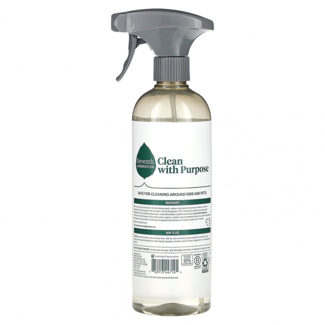 Seventh Generation, Универсальное очищающее средство, Fresh Morning Meadow, 680 мл (23 жидк. Унции) Seventh Generation, Универсальное очищающее средство, Fresh Morning Meadow, 680 мл (23 жидк. Унции)