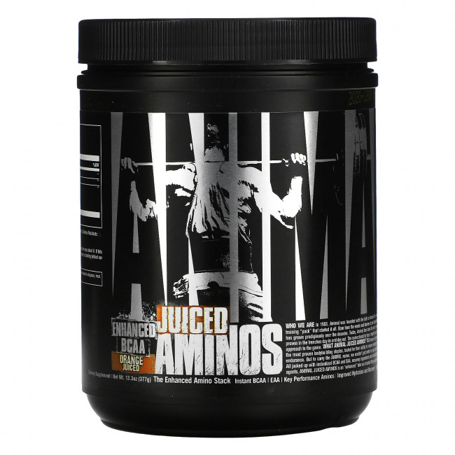Universal Nutrition, Animal Juiced Aminos, аминокислоты с разветвленной цепью с разветвленной цепью, с апельсиновым соком, 377 г (13,3 унции) Universal Nutrition, Animal Juiced Aminos, аминокислоты с разветвленной цепью с разветвленной цепью, с апельсиновым соком, 377 г (13,3 унции)
