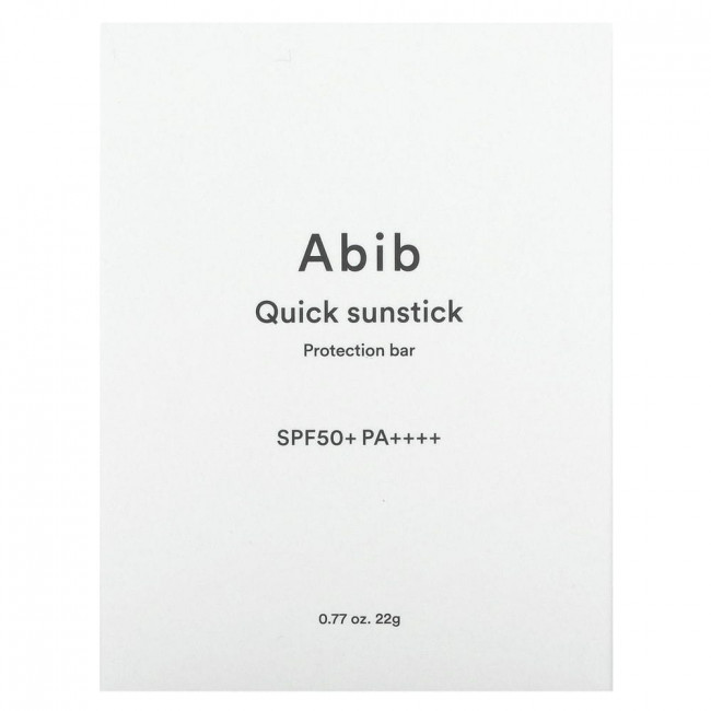 Abib, Quick Sunstick, маска для защиты от солнца, SPF 50+ PA ++++, 22 г (0,77 унции)
