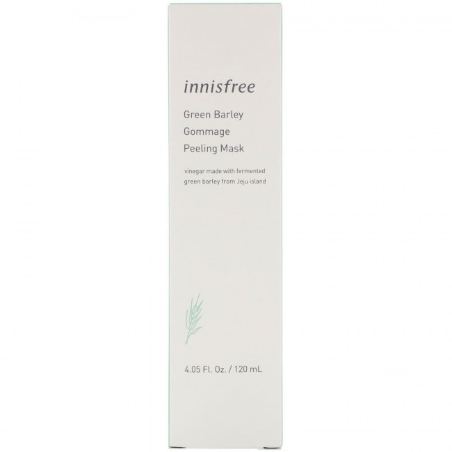 Innisfree, зеленый ячмень, косметическая маска-пилинг, гоммаж, 120 мл (4,05 жидк. унции)