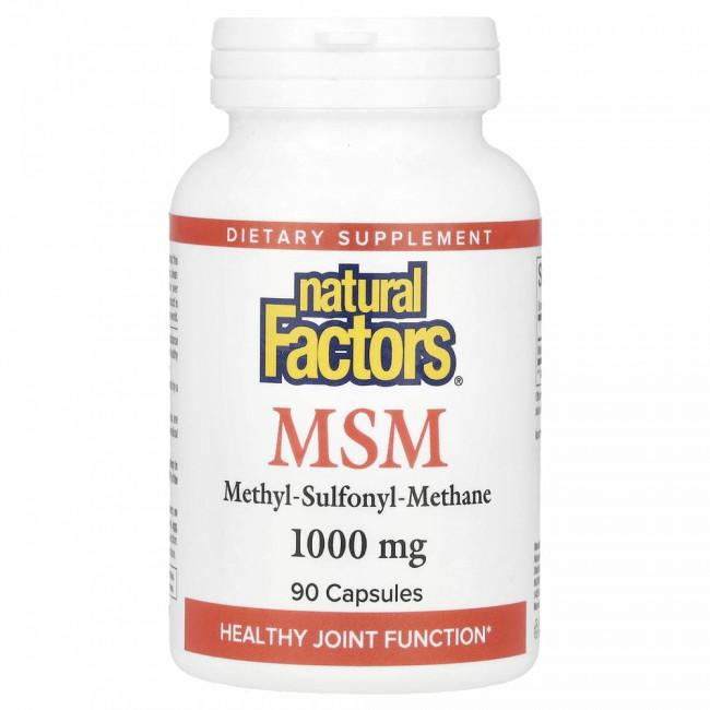 Natural Factors, МСМ, 1000 мг, 90 капсул