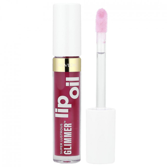 Revlon, Super Lustrous Glimmer™, Lip Oil, 004 Gone Rose, 0.13 fl oz (3.8 ml)