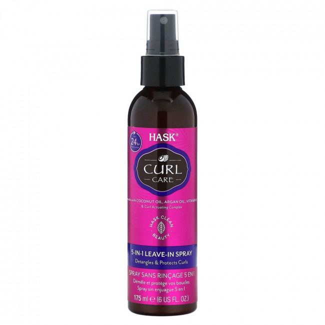 Hask Beauty, Curl Care, несмываемый спрей 5 в 1, 175 мл (6 жидк. Унций)