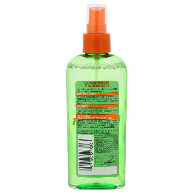 Garnier, Fructis Style, спрей для выпрямления волос Flat Iron Perfector, 177 мл (6 жидк. Унций) Garnier, Fructis Style, спрей для выпрямления волос Flat Iron Perfector, 177 мл (6 жидк. Унций)