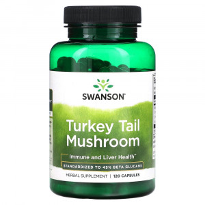 Swanson, Гриб из хвоста индейки, 120 капсул Swanson, Гриб из хвоста индейки, 120 капсул