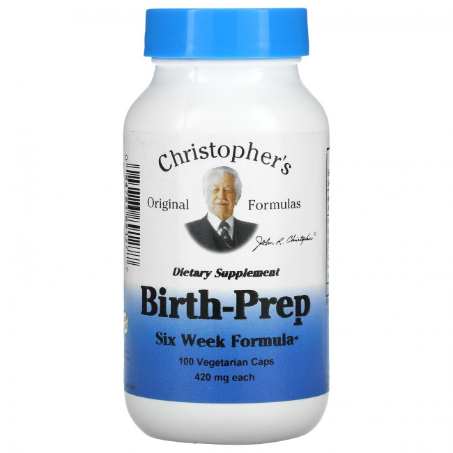Christopher's Original Formulas, Формула для шестинедельной подготовки к родам, 420 мг, 100 вегетарианских капсул Christopher's Original Formulas, Формула для шестинедельной подготовки к родам, 420 мг, 100 вегетарианских капсул