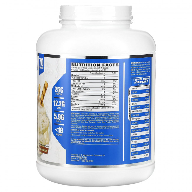 Nutrex Research, IsoFit, ванильное мороженое, 2261 г (5 фунтов) Nutrex Research, IsoFit, ванильное мороженое, 2261 г (5 фунтов)