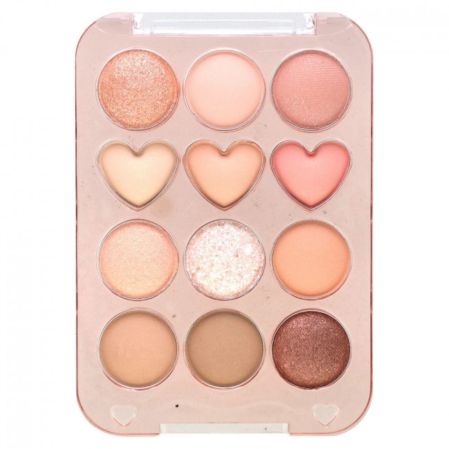 Colorgram, Pin Point Eyeshadow Palette, 01 Peach + Coral = Love, 0.34 oz (9.9 g)