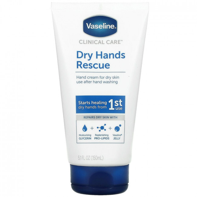 Vaseline, Clinical Care, средство для сухих рук, без отдушек, 150 мл (5,1 жидк. Унции) Vaseline, Clinical Care, средство для сухих рук, без отдушек, 150 мл (5,1 жидк. Унции)