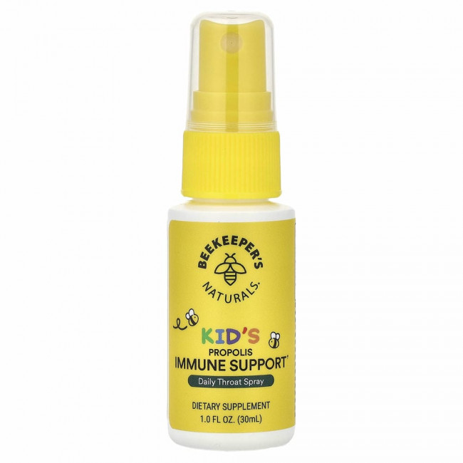 Beekeeper's Naturals, детский спрей для горла с прополисом, 30 мл (1,06 жидк. унции) Beekeeper's Naturals, детский спрей для горла с прополисом, 30 мл (1,06 жидк. унции)